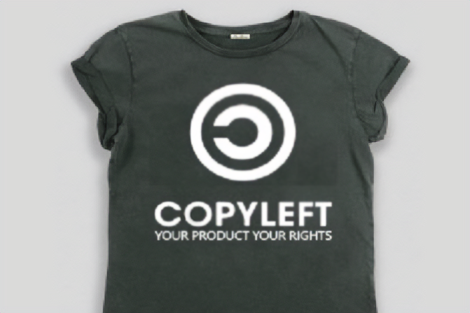 T-shirt copyleft 