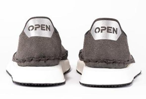 Open Run shoe — detail of the thermoformed EVA midsole