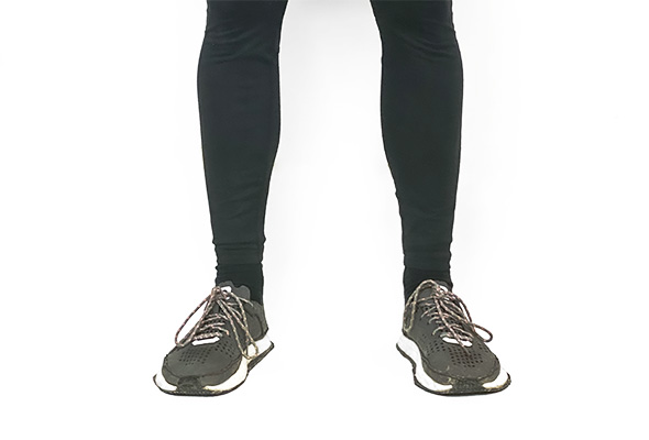 Open Run Shoe on Leg